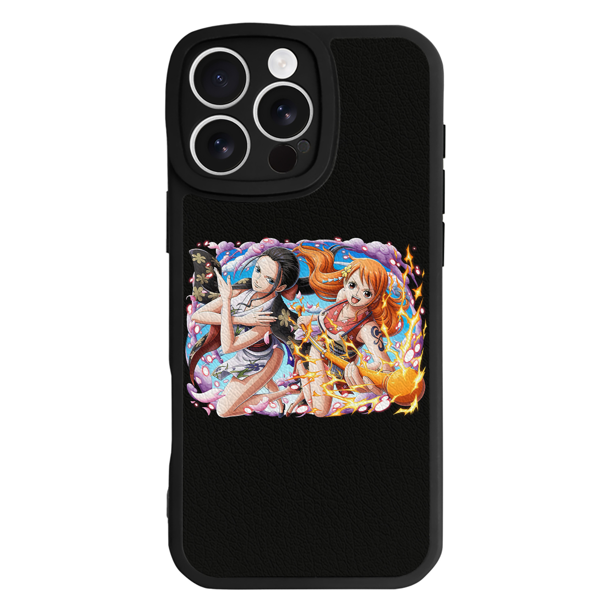 （画像用） ワンピース ナミ ONE PIECE Nami 【iPhone 16シリーズ対応】シリコンスマホケース（レザー調） 材質：シリコン